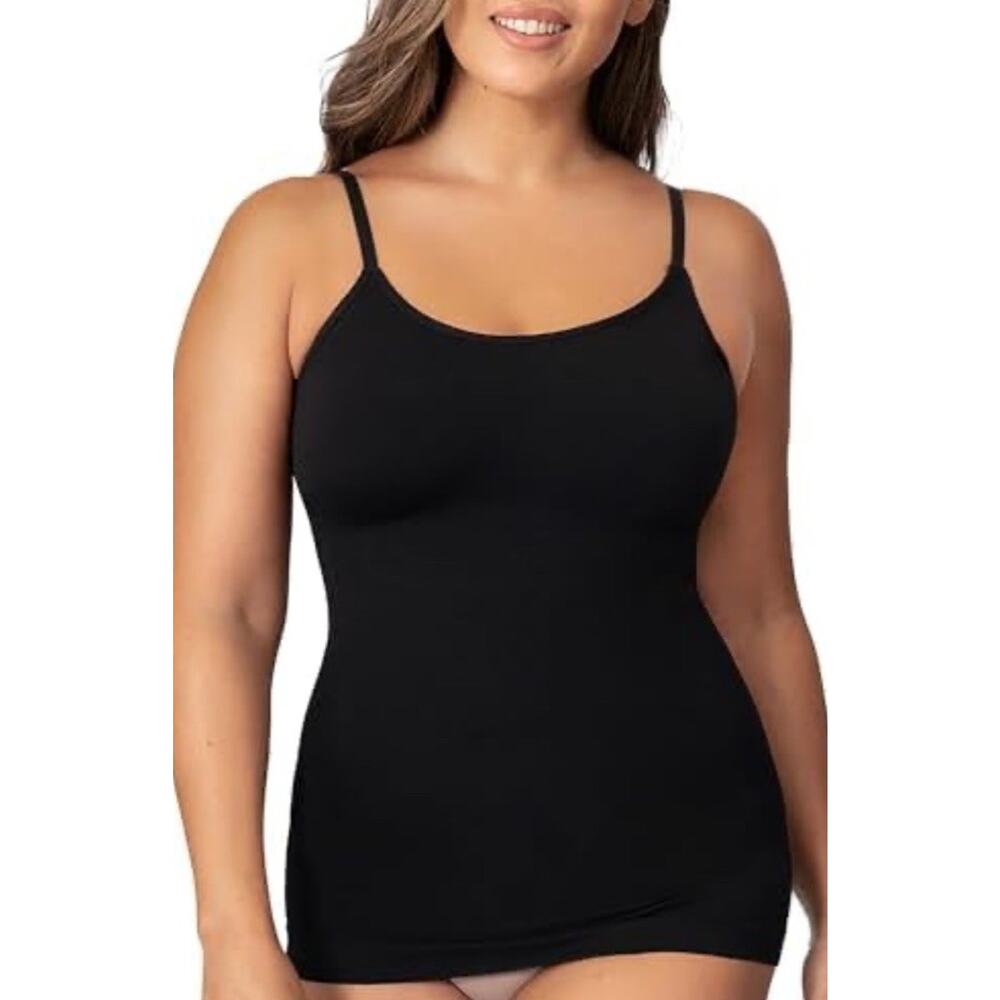 NWT Empetua Shapermint Plus 3XL Slimming Shapewear Scoop Neck Cami Black